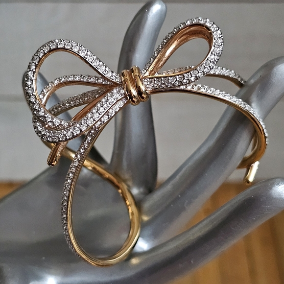 Swarovski Jewelry - Swarovski Bow Cuff Bracelet. Rose Gold Cuff Bracelet. Swarovski.